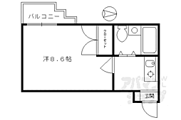 FRAGRANCE大宮 1Kの間取図画像