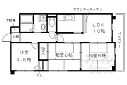 クレセントKYK 3LDKの間取図画像