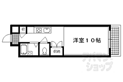 ベルフラワー 1Kの間取図画像