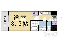 ダイワグレイスメゾン京都西七条 1Kの間取図画像