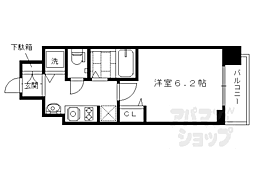 スワンズ京都七条リベルタ 1Kの間取図画像