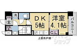 ベラジオ雅び西大路七条 1DKの間取図画像