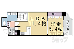 リーガル京都西陣2 1LDKの間取図画像