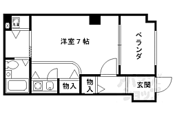 ジョイフル御池 ワンルームの間取図画像