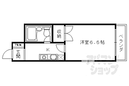メゾン伊藤 1Kの間取図画像