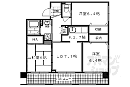 カーサ葵 3LDKの間取図画像