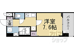 ベラジオレガシー京都西七条 1Kの間取図画像