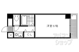 アネックス京都 1Kの間取図画像