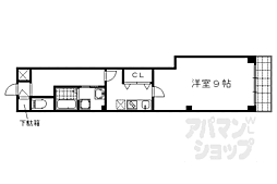 ソフィア円町 1Kの間取図画像