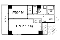 シャトー・ル・ロシェ 1LDKの間取図画像