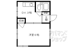 メゾン島原 1Kの間取図画像