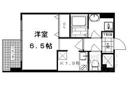 エヴァーステージ京都二条 1Kの間取図画像
