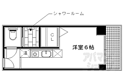 京都今出川レジデンス 1Kの間取図画像