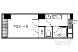 ス・プレール北野 1Kの間取図画像