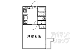 アークリード五条堀川 1Kの間取図画像