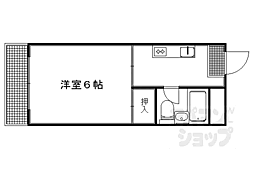 ヴィラ矢杉末広 1Kの間取図画像