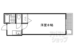 ユニヴェール 1Kの間取図画像