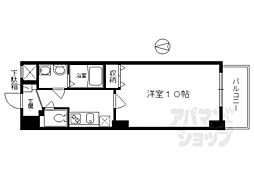 VILLAMARY五条 1Kの間取図画像