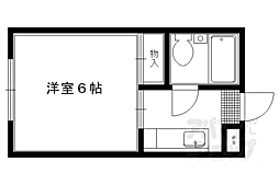サニーハウス堀 1Kの間取図画像