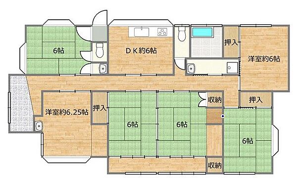 リフォーム前の間取り図です。