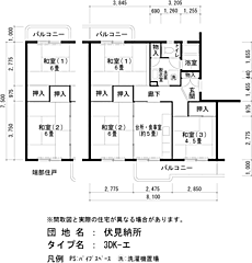 物件の間取り
