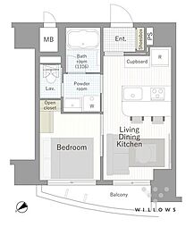 ダイアパレス代官山 1LDKの間取図画像