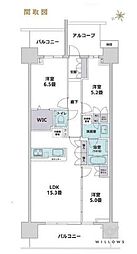 グランドメゾン品川シーサイドの杜 3LDKの間取図画像