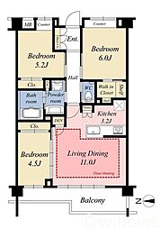 間取図画像 3LDK