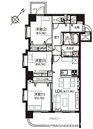 間取図画像 3LDK