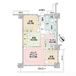 間取図画像 3LDK