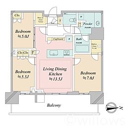 間取図画像 3LDK