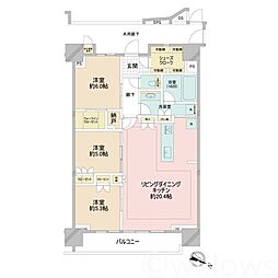 LeJADECross千代田神保町 3LDKの間取図画像