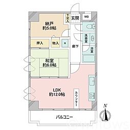 ダイアパレス亀戸・立花 1SLDKの間取図画像