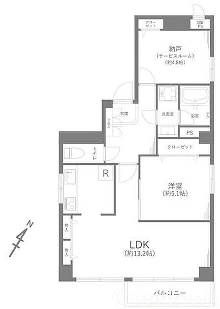 1SLDK 間取り