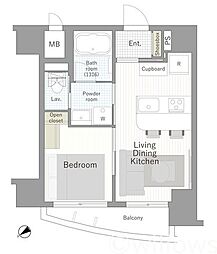 ダイアパレス代官山 1LDKの間取図画像