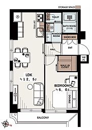 間取図画像 1LDK