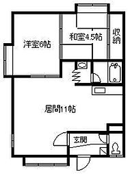 間取図画像 2LDK