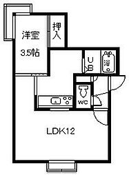 グランビア 1LDKの間取図画像