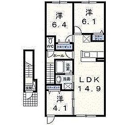 アリビラ 3LDKの間取図画像
