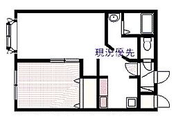 エトワール南 1LDKの間取図画像