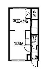 間取図画像 1DK