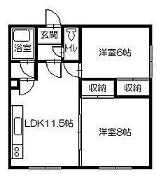 間取図画像 2LDK