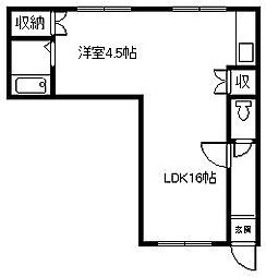 間取図画像 1LDK