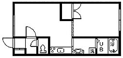 フロム・KB 1DKの間取図画像