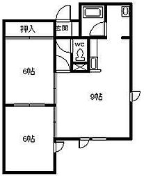 間取図画像 2LDK