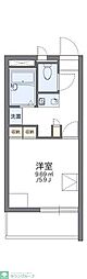 レオパレスシェル都2 1Kの間取図画像