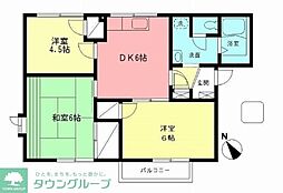 サン・ヴィレッジ1 3DKの間取図画像