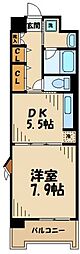 シャンゼリゼ高根 1DKの間取図画像