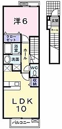 エトワール相武台 1LDKの間取図画像