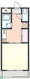 プチフィーユ 1階1Kの間取り